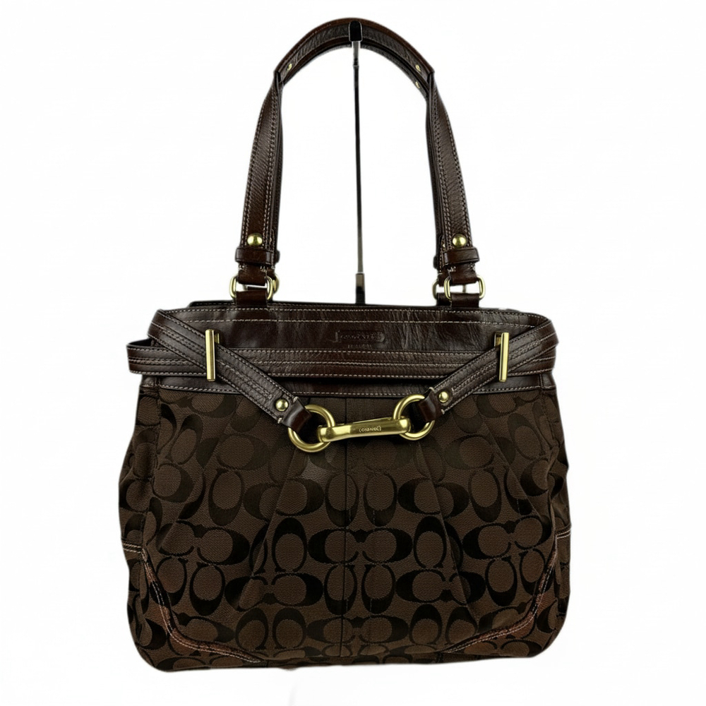 Authentic Coach Hamptons Signature Carryall Satchel Bag Style 12467 Y2K VTG